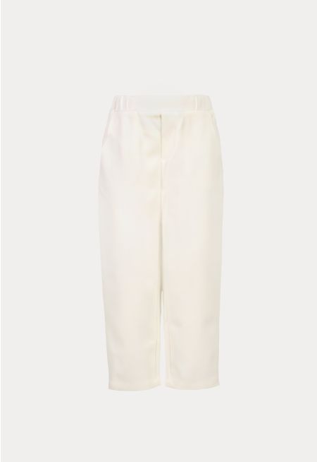 Solid Relax Pegged Trouser -Sale