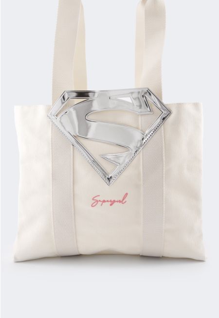 Supergirl Metallic Tote Bag
