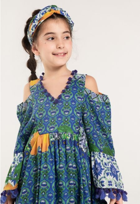 وشاح للرأس بطبعات نابضة بالحياة