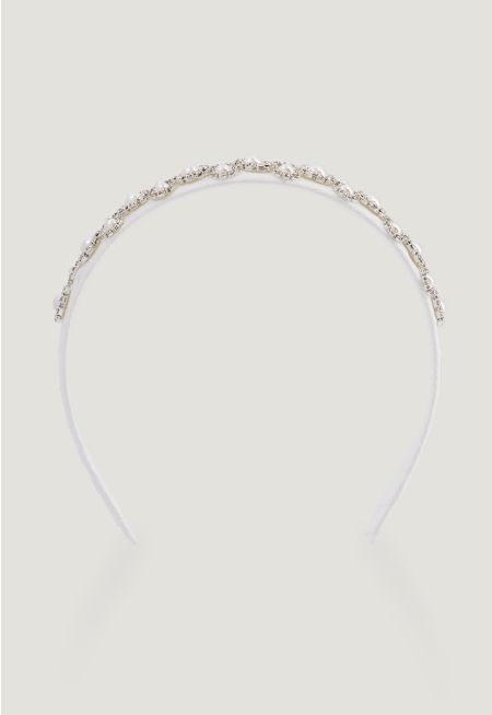 Crystal Embellished Pearls Headband