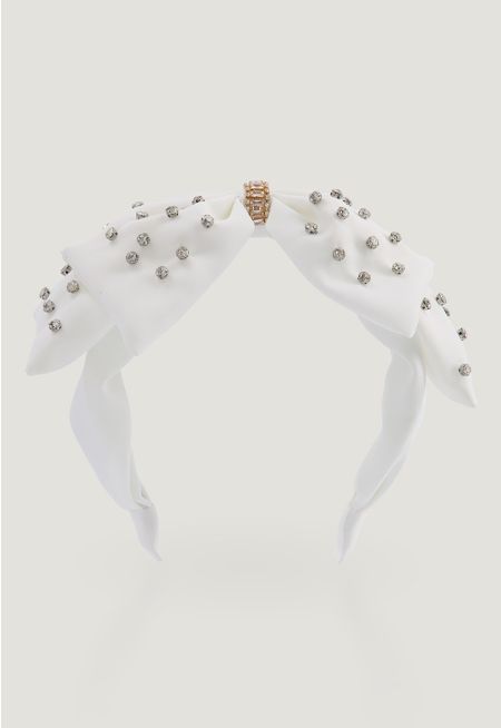 Crystal Embellished Knitted Headband