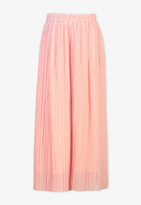 Pleated Transparent Trousers
