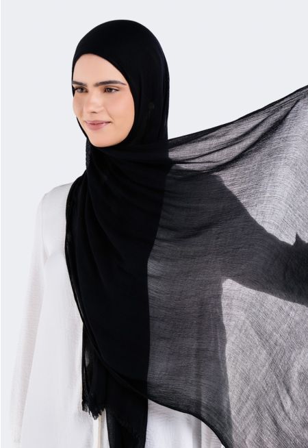 حجاب سادة بارز الملمس