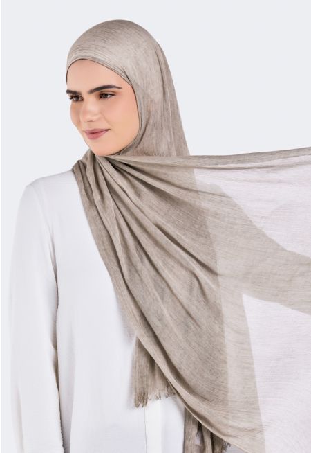 حجاب سادة بارز الملمس