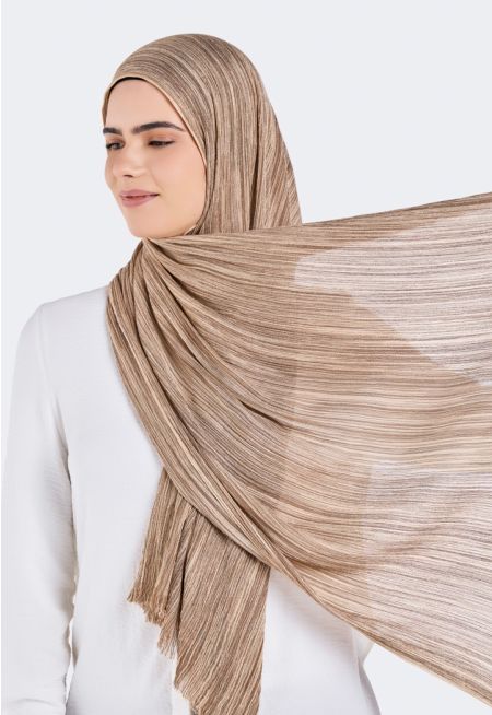 حجاب بلونين بارز الملمس