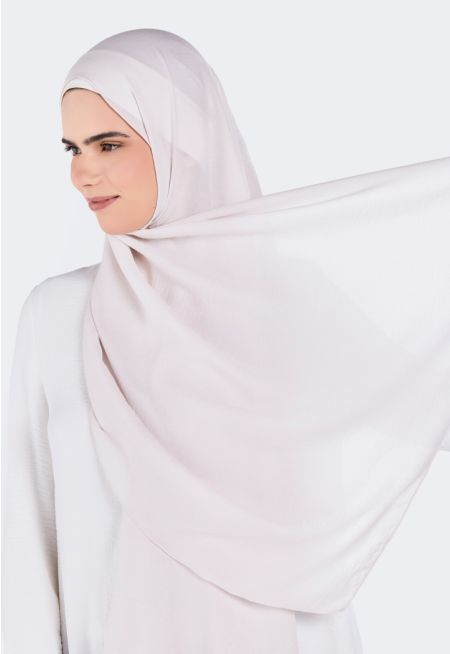 حجاب سادة بتصميم مجعد
