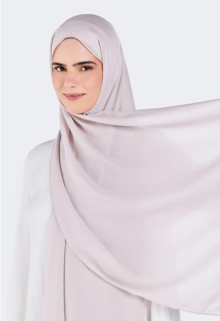 حجاب سادة بتصميم مجعد
