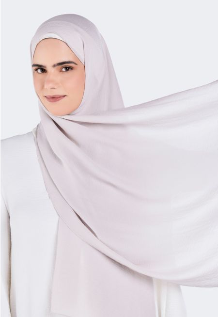 حجاب سادة بتصميم مجعد