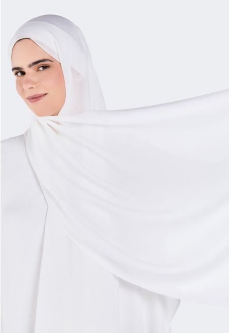 حجاب سادة بتصميم مجعد