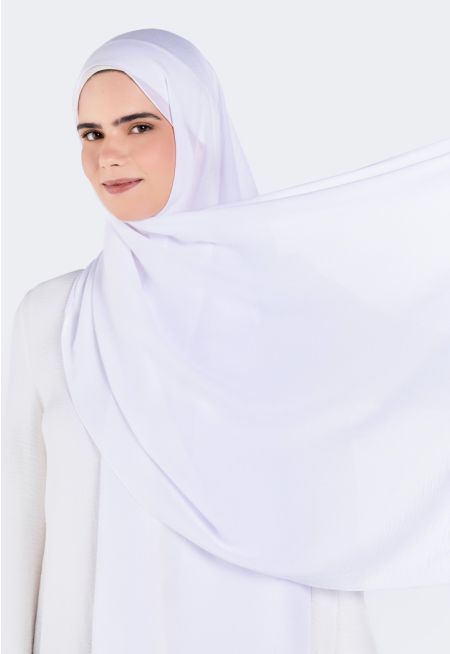 حجاب سادة بتصميم مجعد