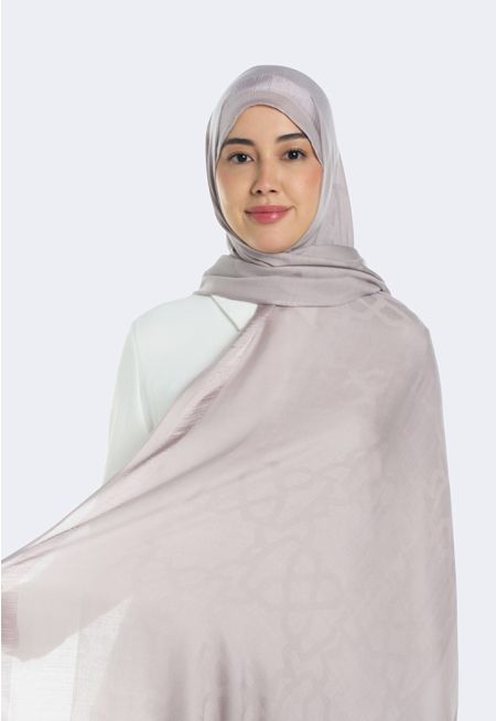 حجاب ناعم ذو حافة أنيقة
