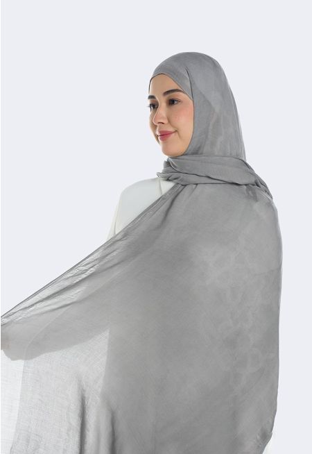 حجاب ناعم ذو حافة أنيقة