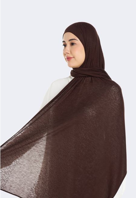 حجاب بتصميم مرن بملمس بارز