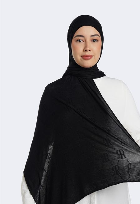 Textured Monogram Hijab