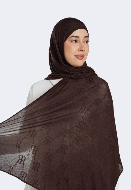 Textured Monogram Hijab