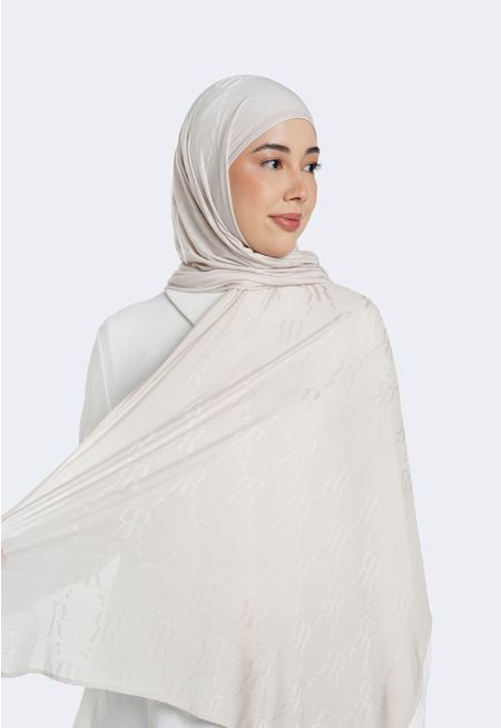 Textured Monogram Hijab