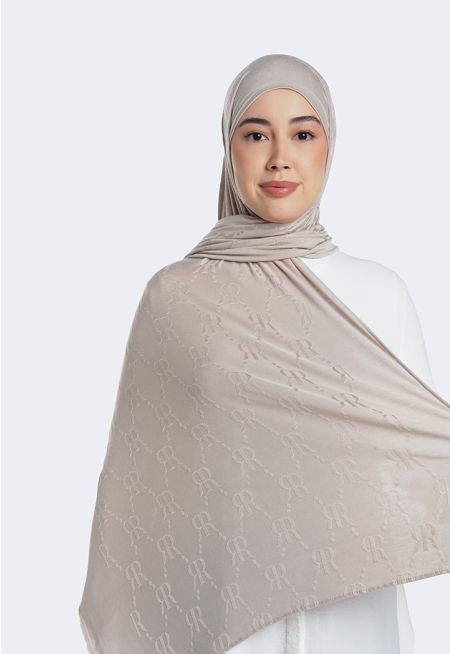Textured Monogram Hijab