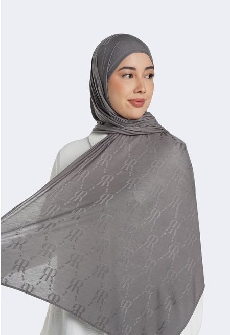 Textured Monogram Hijab