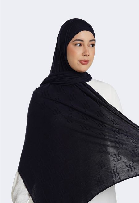 Textured Monogram Hijab