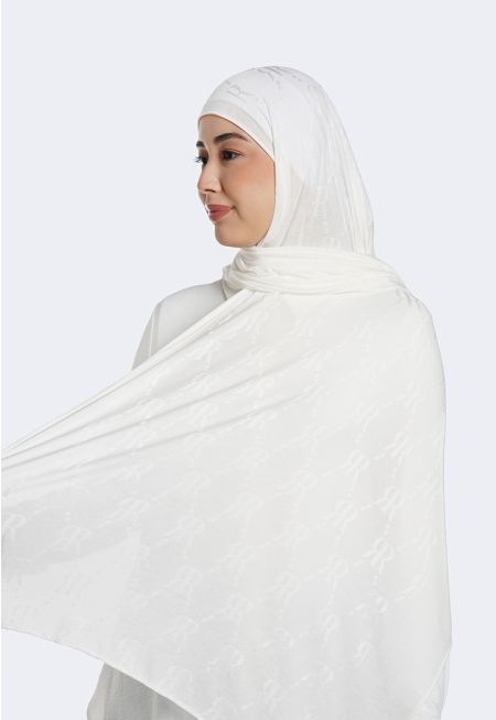 Textured Monogram Hijab