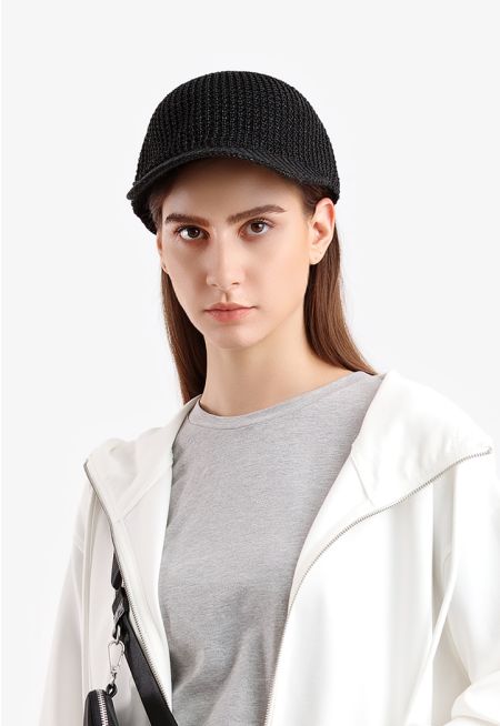 Classic Knitted Curved Cap Hat -Sale