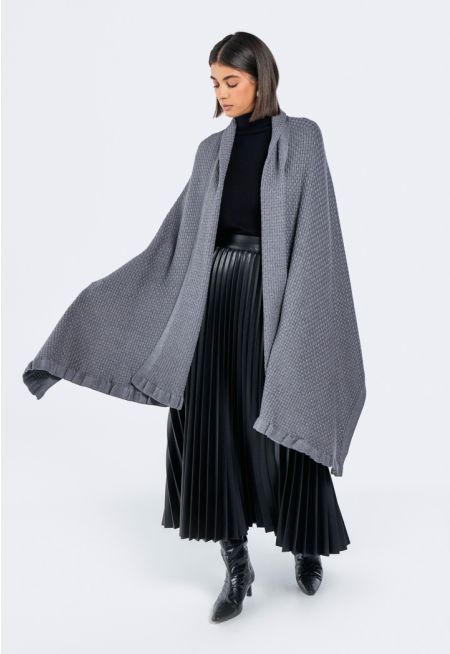 Textured Winter Shawl