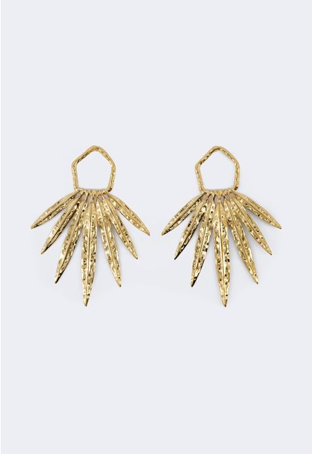 Metallic Leaves Earrings