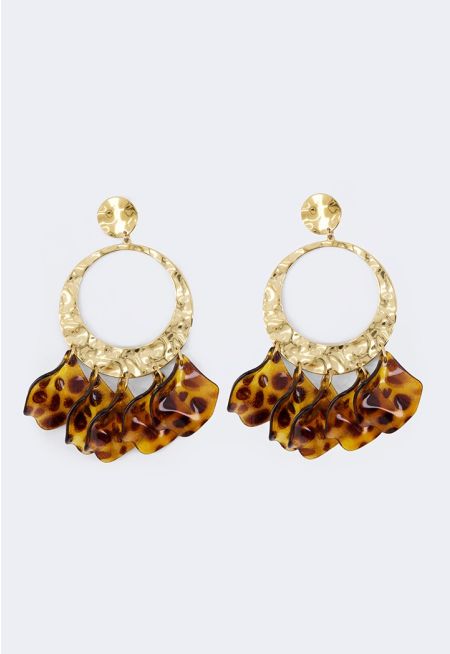 Resin Hoop Earrings