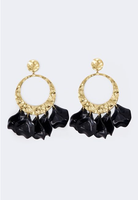 Resin Hoop Earrings
