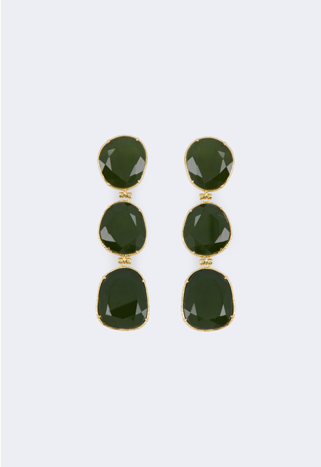 Long Gemstones Earrings
