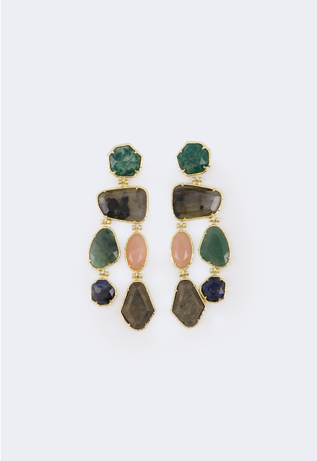 Chunky Multicolor Earrings