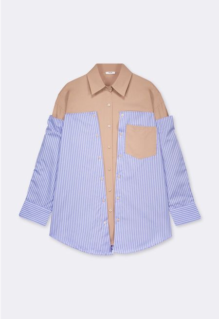 Two Toned Striped Shirt