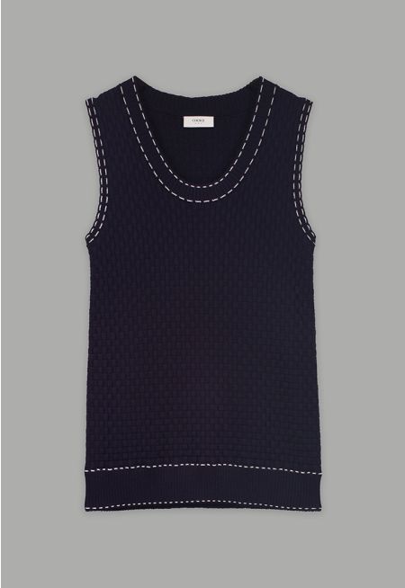 Knitted Sleeveless Top