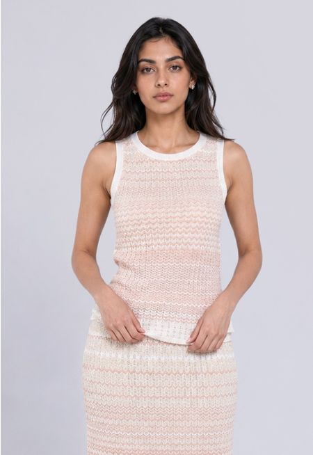 Geometrical Knitted Top