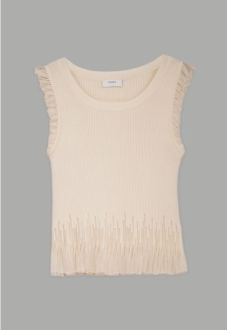 Knitted Sleeveless Basic Top