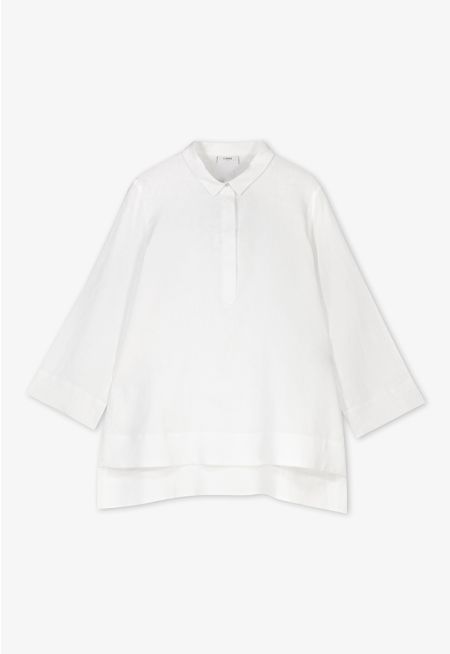 High-Low Basic Long Sleeve Shirt