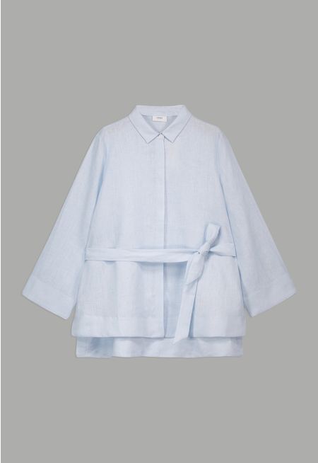 Regular Fit Belted Shirt
