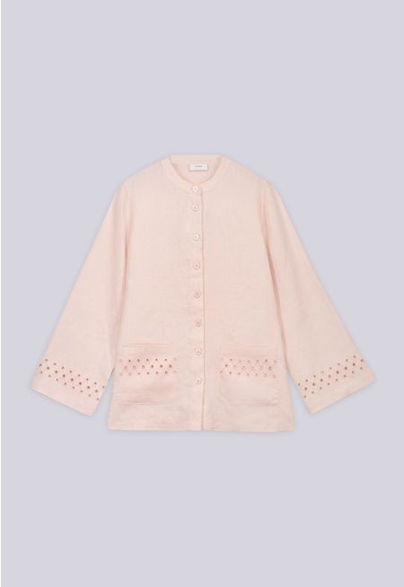 Solid Kimono Sleeve Shirt