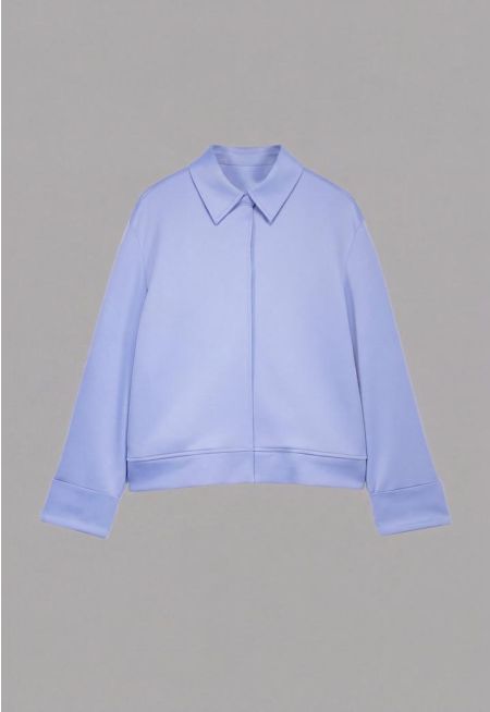 Solid Cropped Jacket