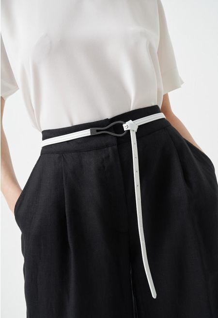 Solid PU Leather Modern Belt