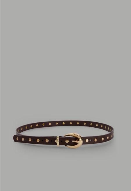 Studded PU Leather Belt