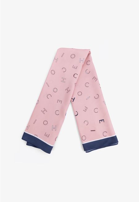 Letter Printed Scarf