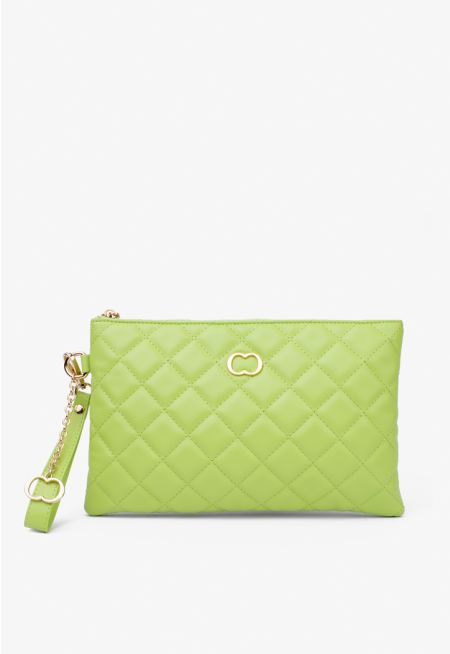 Vibrant Quilted Clutch