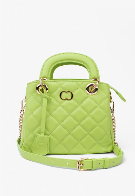 Vibrant Quilted Handbag