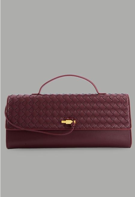 Top Handle Metallic Clutch