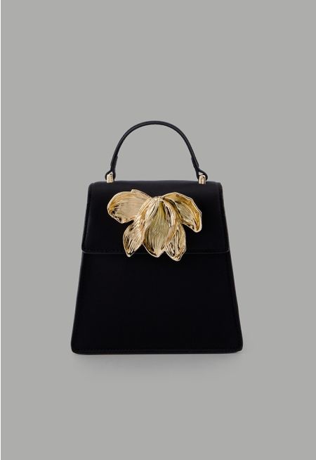 Solid Metal Detail Mini Handbag