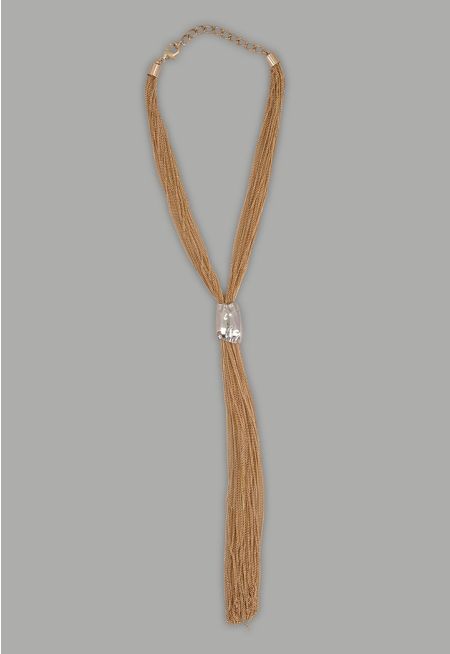Multi Tassels Golden Necklace