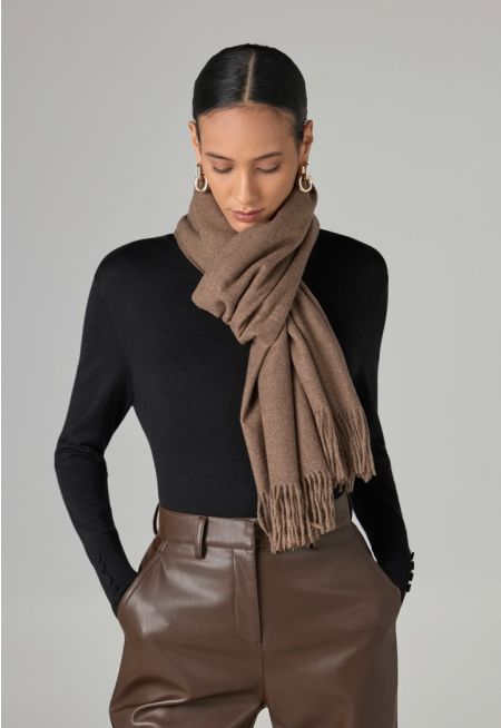 Tussle Hems Winter Shawl