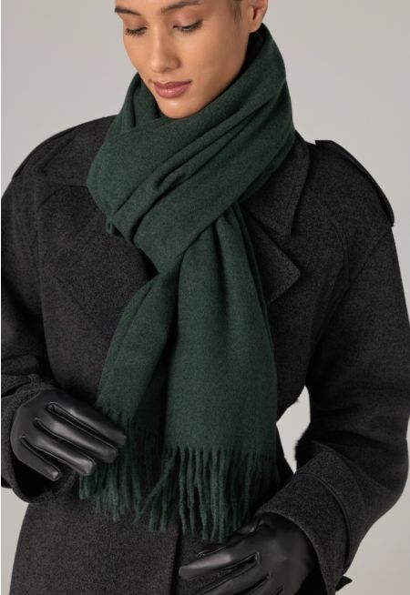 Tussle Hems Winter Shawl