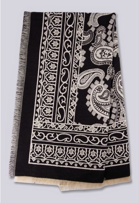 Two Tone Paisley Shawl